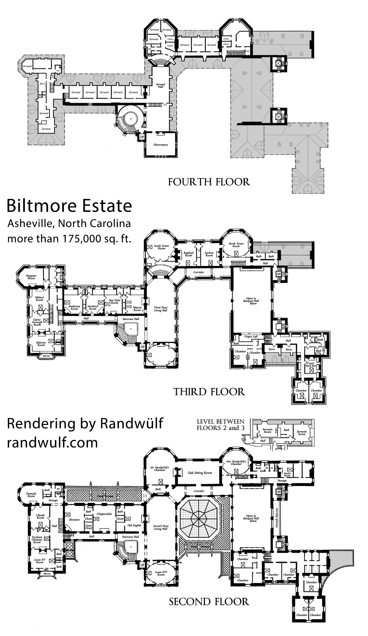 Biltmore Estate Mansion Floor Plan