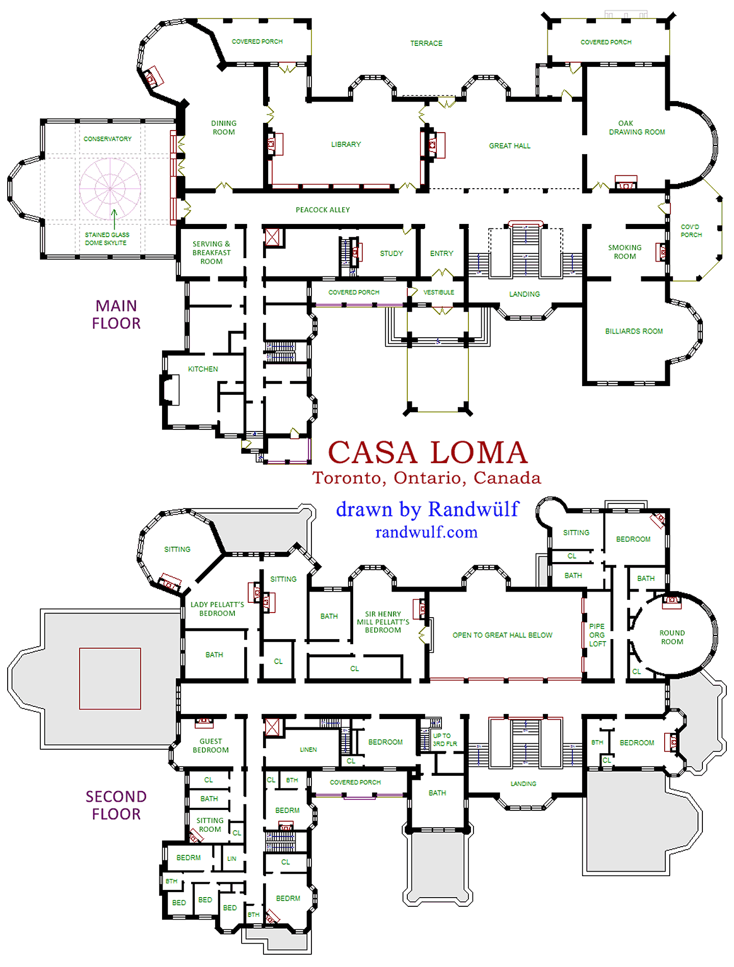Casa Loma Floor Plan
