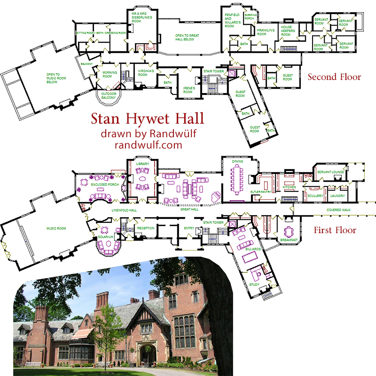 Stan Hywet Hall Floor Plan