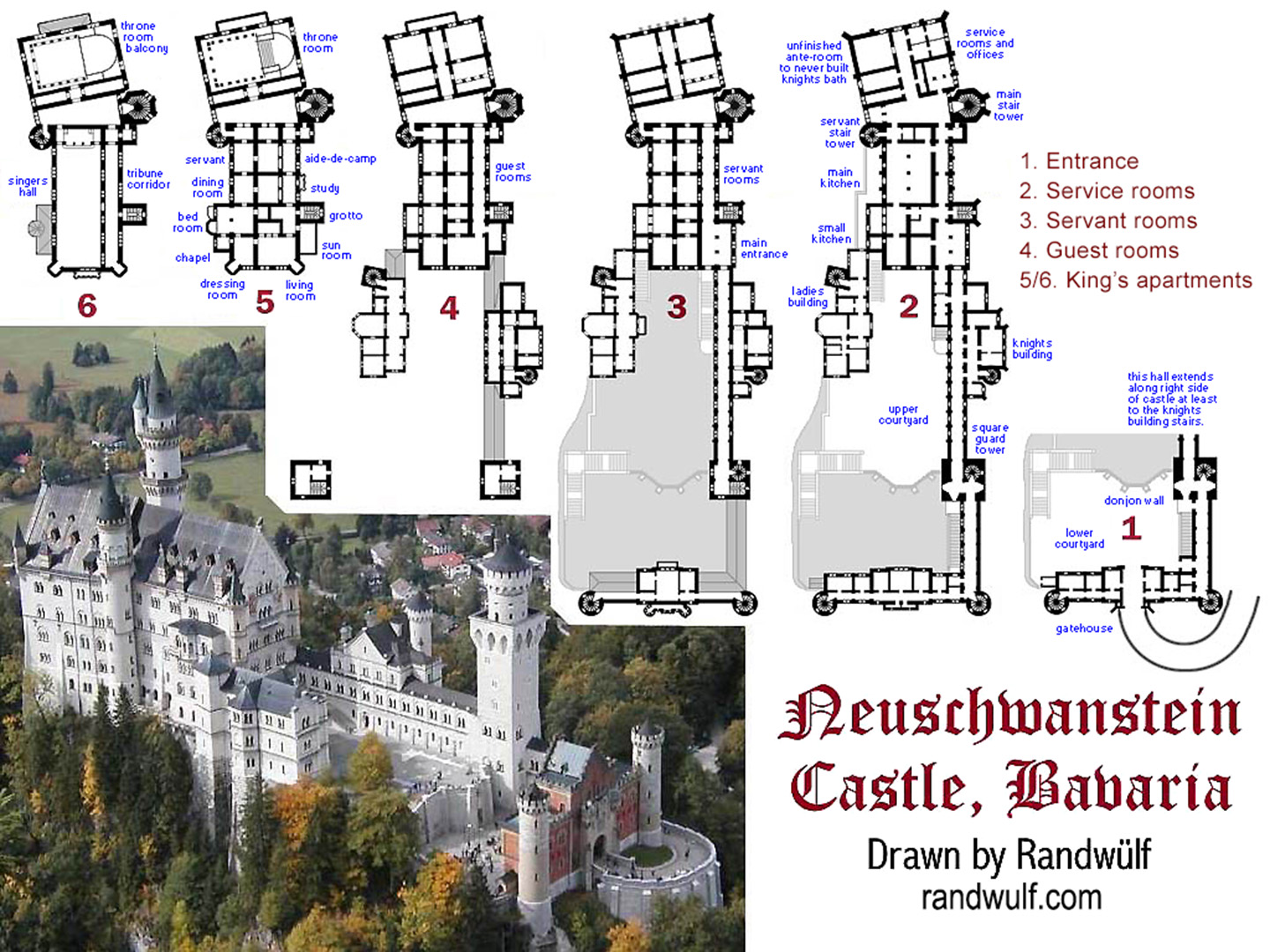 Neuschwanstein Castle Floor Plan