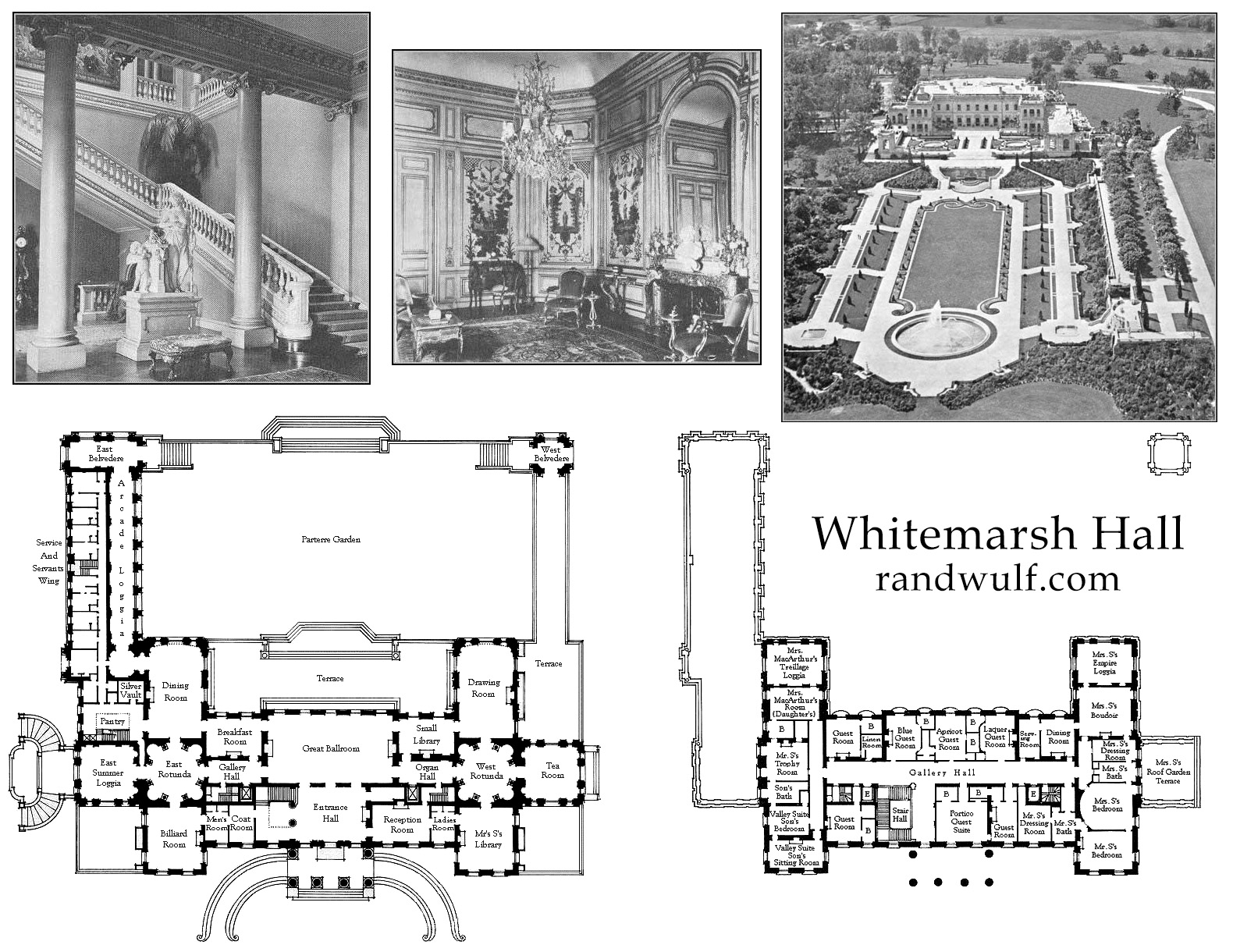 Whitemarsh Hall Floor Plan