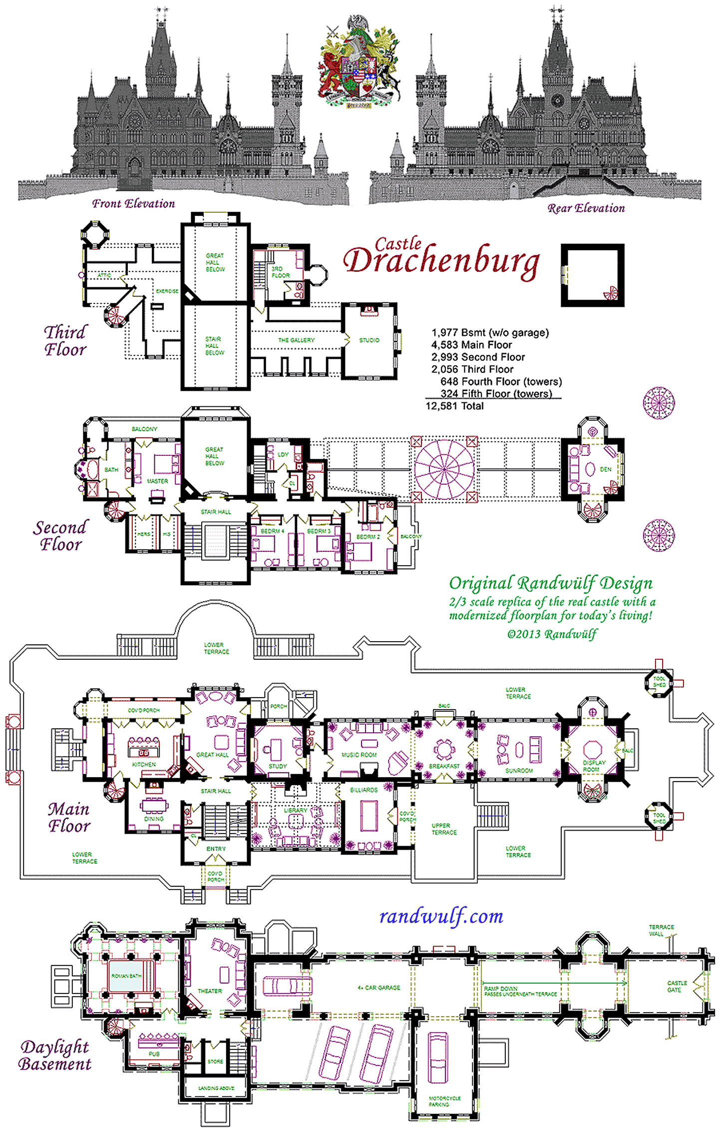Drachenburg MiniCastle Floor Plan